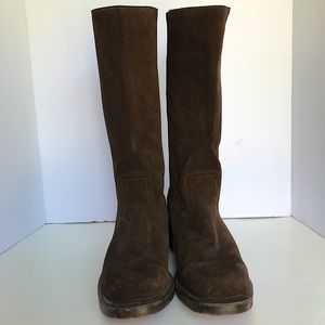 Frye Brown Suede Campus Boots